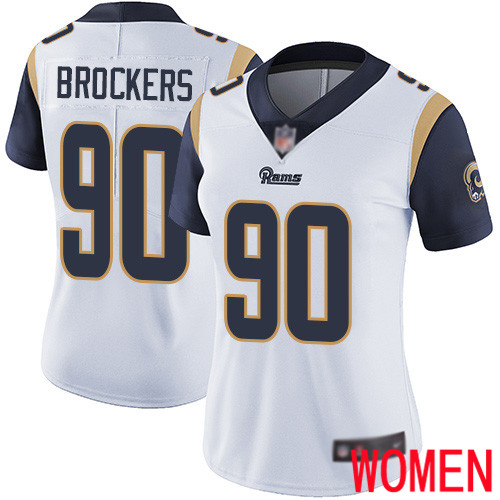 Los Angeles Rams Limited White Women Michael Brockers Road Jersey NFL Football 90 Vapor Untouchable